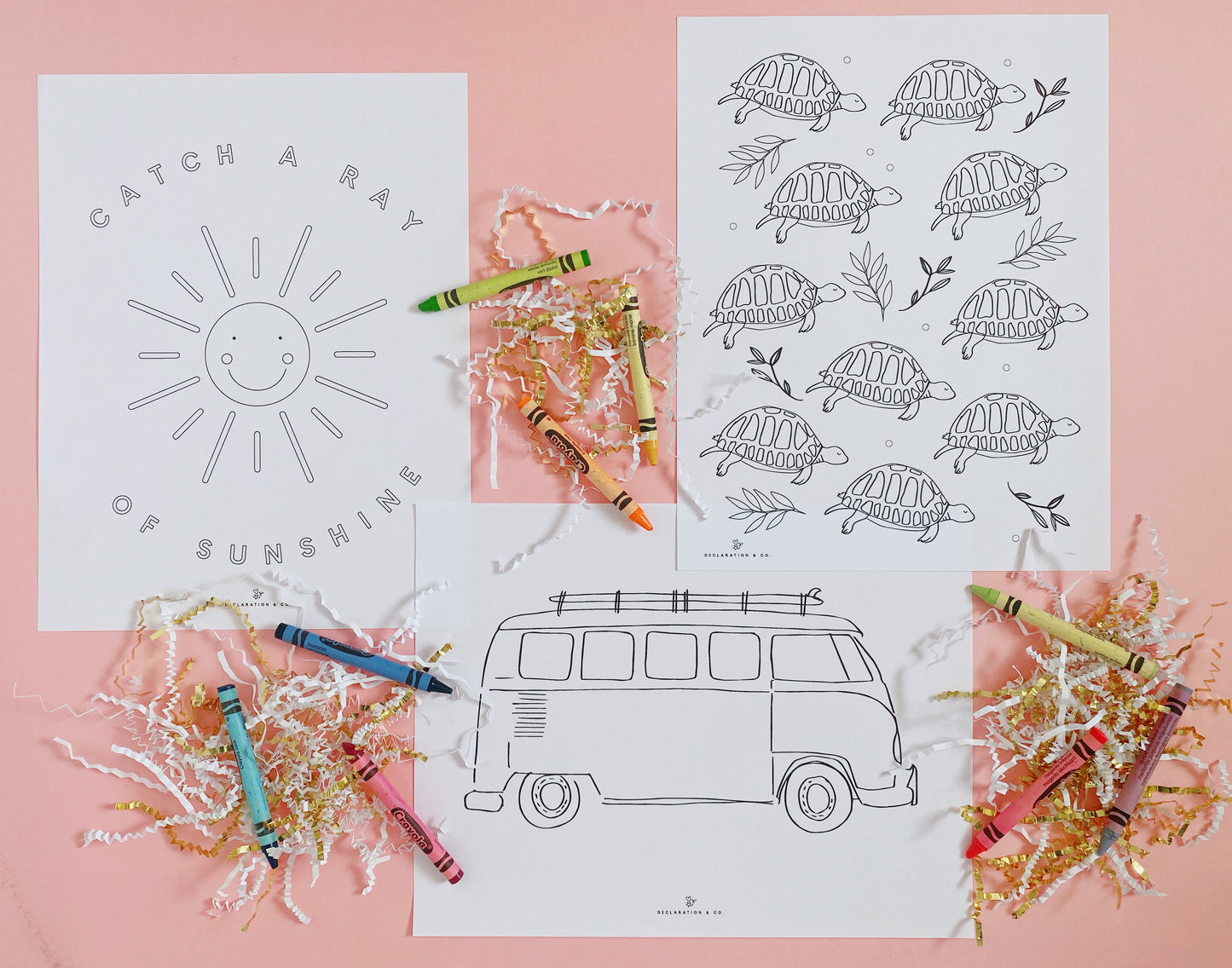 Summertime Coloring Sheets